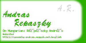 andras repaszky business card